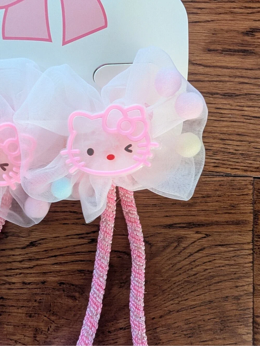 🦩Hello Kitty Ponytail Bands Holders Set of 2 NEW